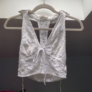 Urban Outfitters cropped white tank top